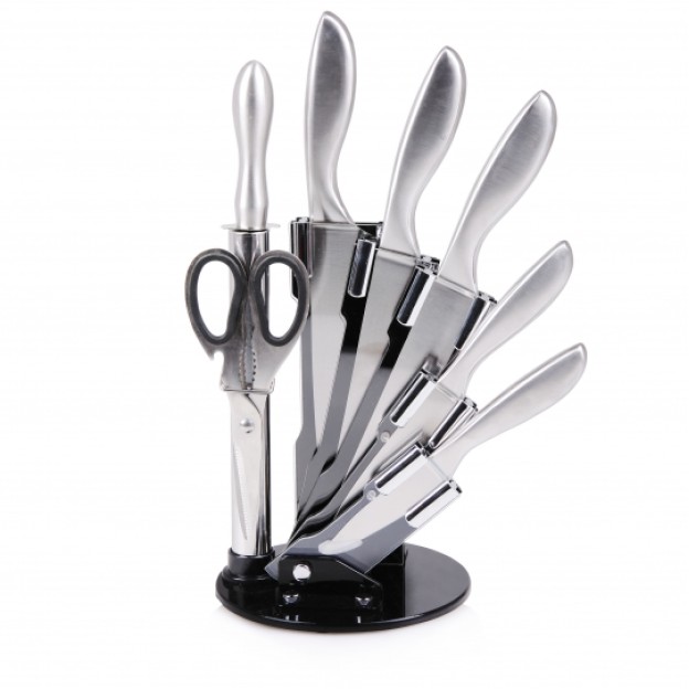 Set cutite pe stativ ACERO