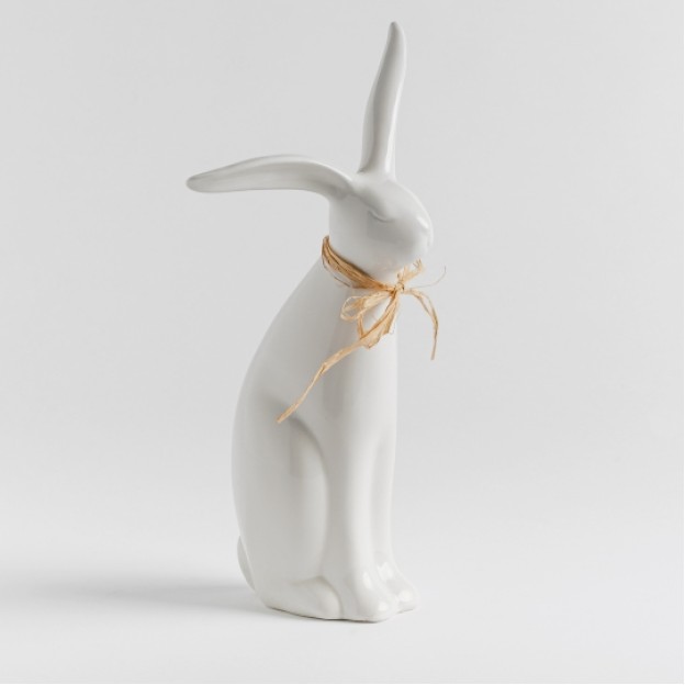 Figurina decorativa  CONIGLIO RAFIA HAPPY