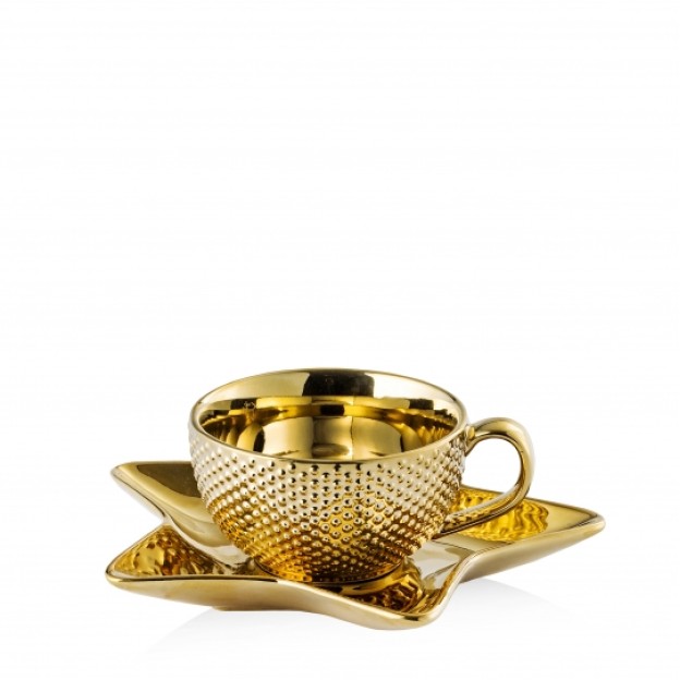 Ceasca cu farfurie TEXTURE STAR