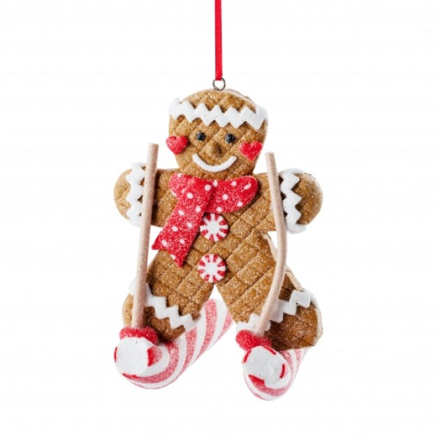 Jucarie brad GINGERBREAD SKI