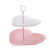Fructiera 2 etaje PINK HEARTS