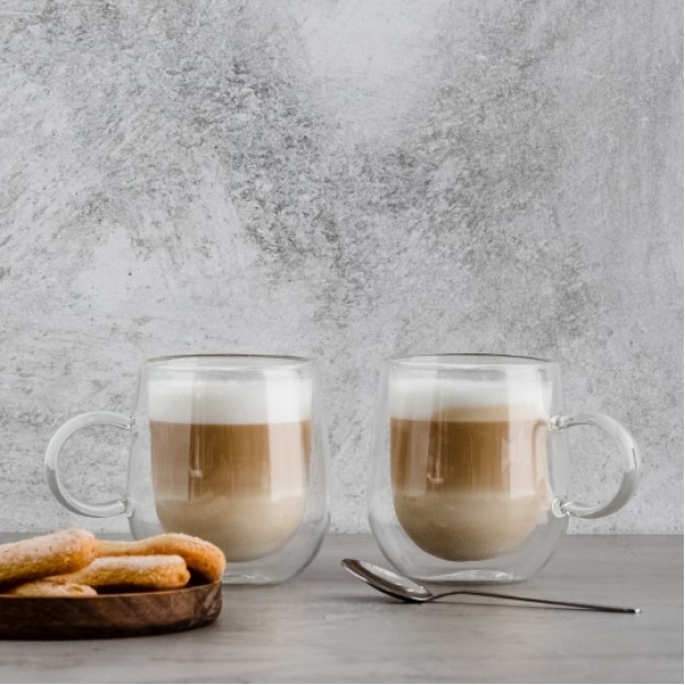 Set cani sticla DOPPIO 2 LATTE