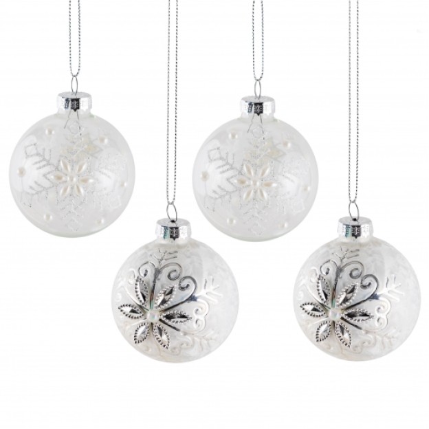 Set jucarii brad CRYSTALFLAKE