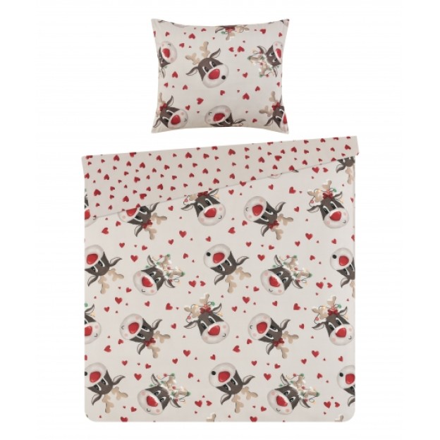 Set lenjerie de pat REINDEERLOVE