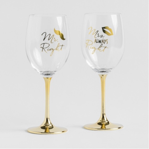 Set pahare MR AND MRS RIGHT