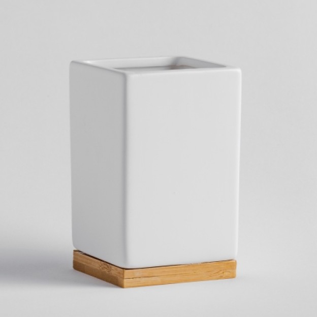 Pahar pentru baie WOODTOP SQUARE