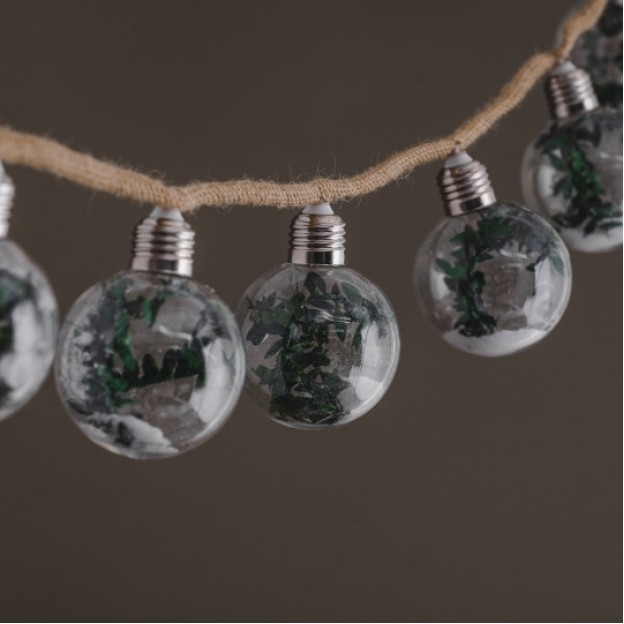 Lant cu lumini LEAVES BALLS